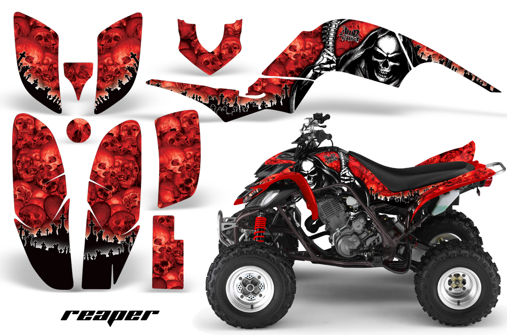 Yamaha Raptor 660 Graphics Reaper Red